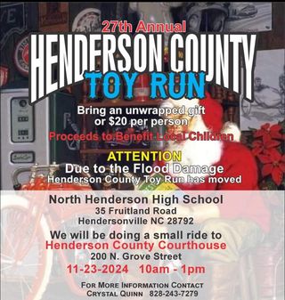 HENDERSON COUNTY TOY RUN - SATURDAY 