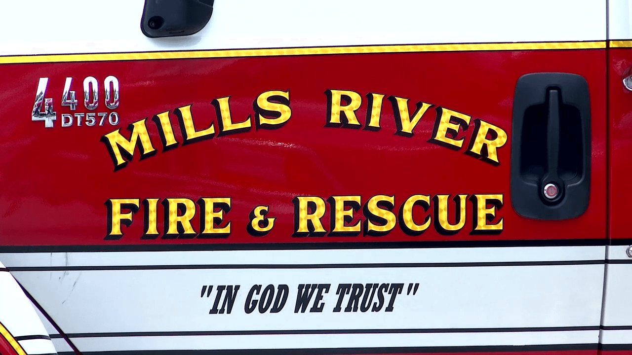 MILLS RIVER FIRE DEPARTMENT SUBSTATION BURNS DOWN